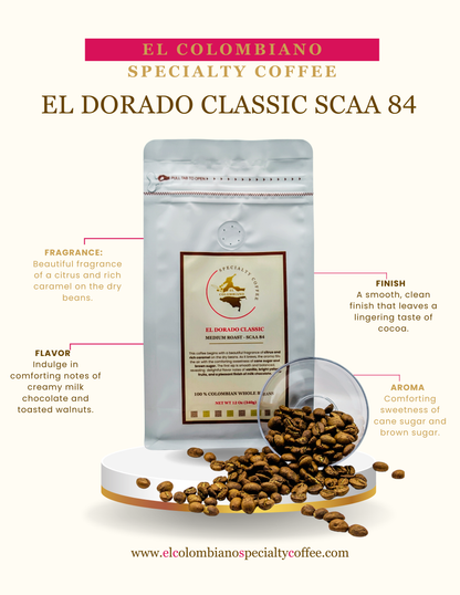 El Dorado Classic SCAA 84    Medium Roast Whole Beans 2500 g 88 oz