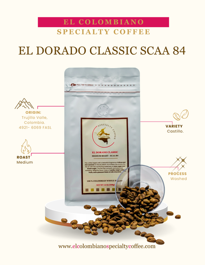 El Dorado Classic SCAA 84    Medium Roast Whole Beans 2500 g 88 oz