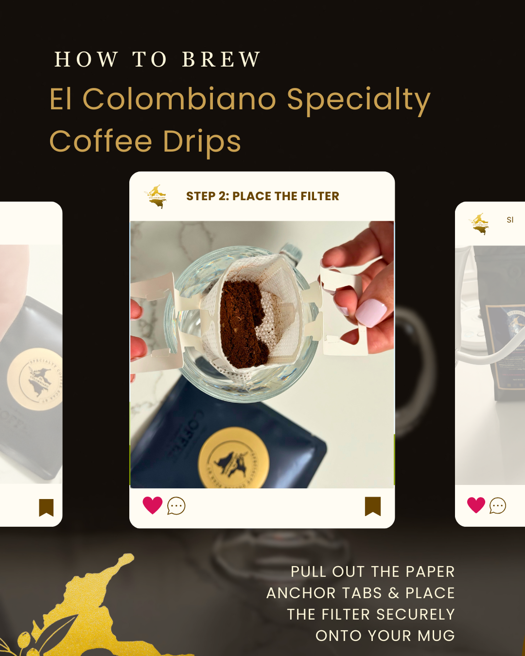 El Colombiano Specialty Coffee Drips (6 Pack): SCAA 84 Classic & SCAA 87 Select