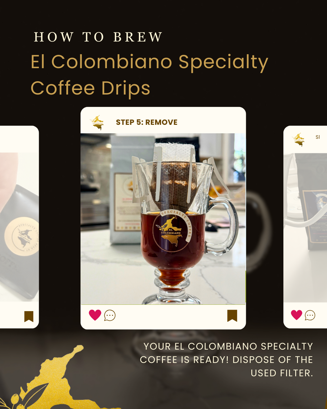 El Colombiano Specialty Coffee Drips (6 Pack): SCAA 84 Classic & SCAA 87 Select